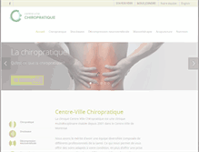 Tablet Screenshot of centrevillechiropratique.com